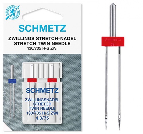 Schmetz stretch twin - stretch, sewing