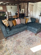 Velvet Green 4 Seater Sofa