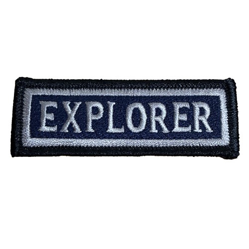 Police explorer rocker - police,