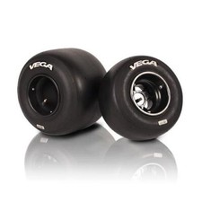 Go Kart Vega XM4 Slick Tyre Set Prime White Karting