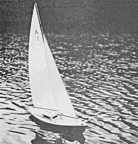 Ariel yacht sailboat - rc, 37"
