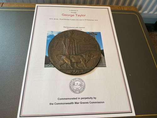 Ww1 memorial plaque - ww1,