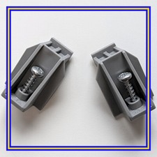 10005644  x 2 IKEA PAX Wardrobe Plastic Rail Guide/ Bracket for Sliding Door