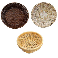 Round Woven Wicker Bread