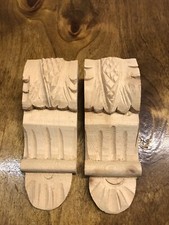 Wooden Corbels 1 Pair V Design
