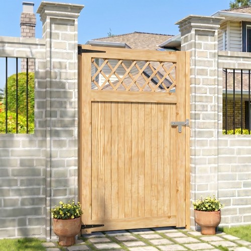 Garden gates lattice wooden - garden,