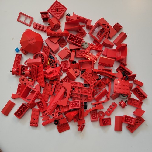 Lego red bricks - red, &