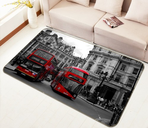 Red bus building - 3d,