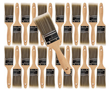 24PK 2" Flat House Wall,Trim Paint Brush Set Home Exterior or Interior Brushes