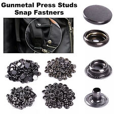Heavy Duty Snap Fasteners Press Studs 4-Parts for Leather Jacket Coats Bag