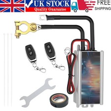 Car Battery Disconnect Cut Off Isolator Master Switch 2 Wireless Remote Control