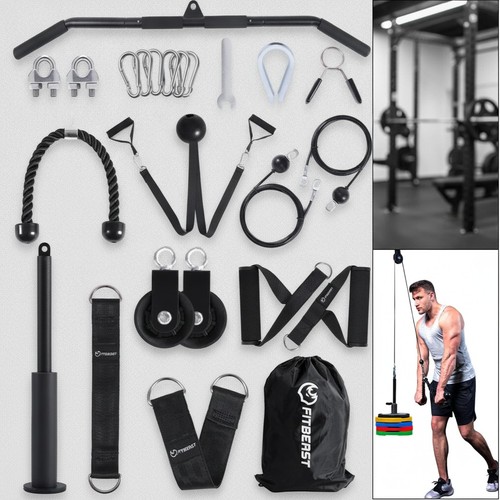 Gym pulley system with 330lb - gym,