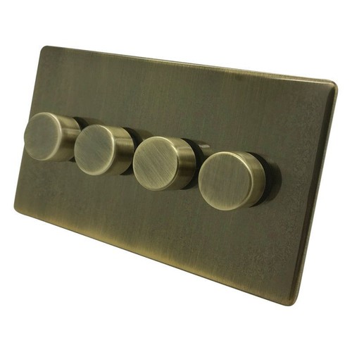 Screwless antique brass plug - screwless,