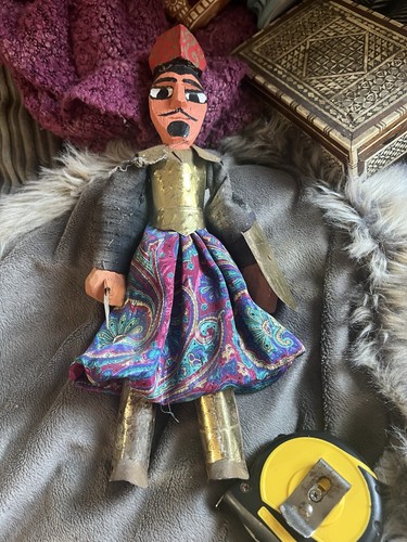 Vintage tunisian puppet - tunisian,