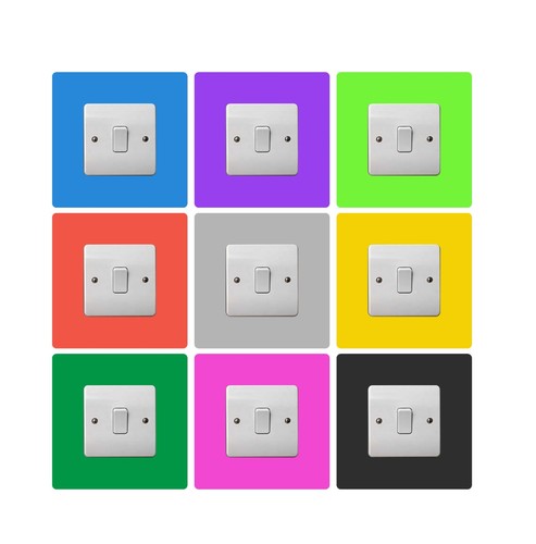 Acrylic single light switch - acrylic,