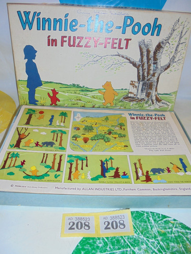 Vintage fuzzy felt winnie - fuzzy-felt, the