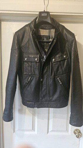 Belstaff leather jacket black - belstaff,
