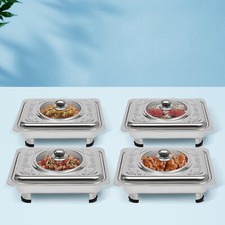 4PCS Buffet Dish Tray Food