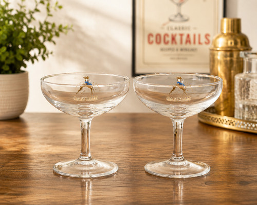 Babycham glasses set gold - babycham,