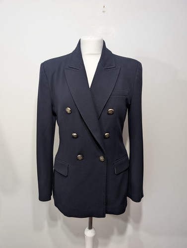 Zara classic navy double - zara,