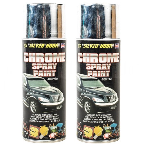Chrome effect silver spray - effect,