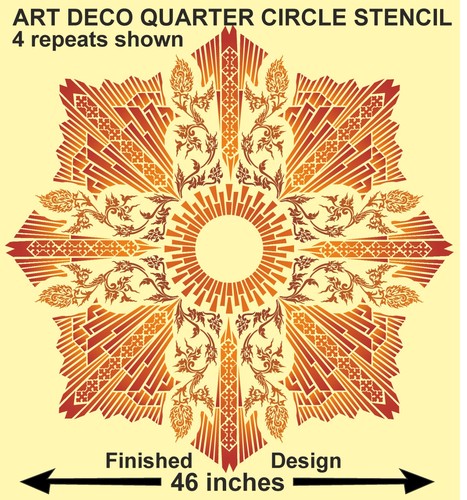 Art deco sun - art, 46inches