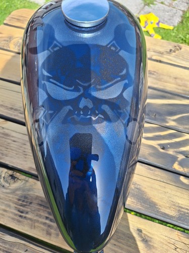 Custom motorcycle tank