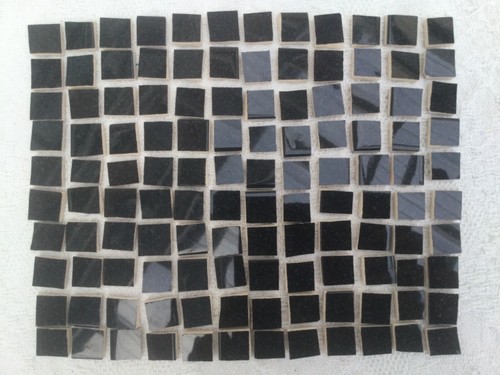 120 hand cut black mosaic - hand,