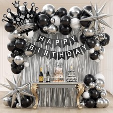 Black birthday decorations for - decorations,