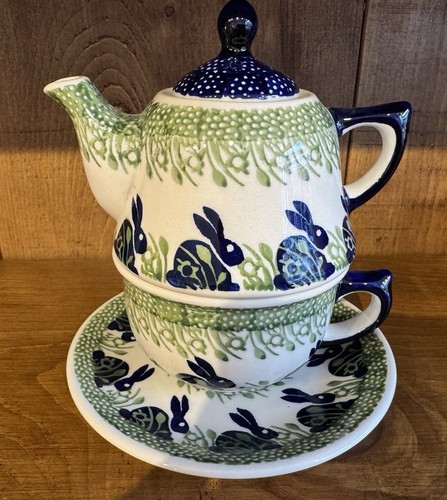 Teapot with cup handmade - with,