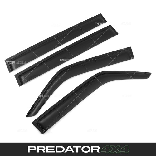 Black wind deflectors - black,