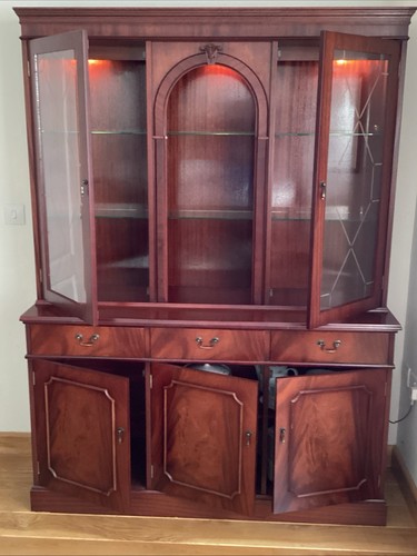 Mahogany welsh dresser with - welsh,