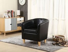 Tub Chair PU Faux Leather