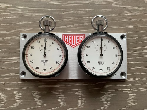 Heuer stopwatch panel - heuer,