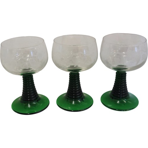 Set vintage etched - set, 3