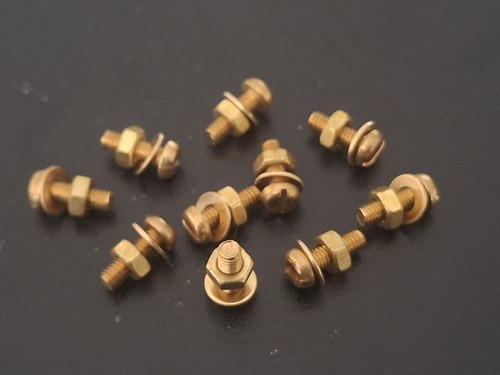 Solid brass slotted - brass,
