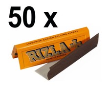 Rizla Liquorice Rolling Papers 50 Booklets Cigarette Tobacco Smoking Skins