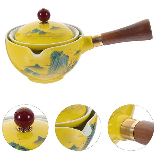 Portable yellow ceramic - yellow,