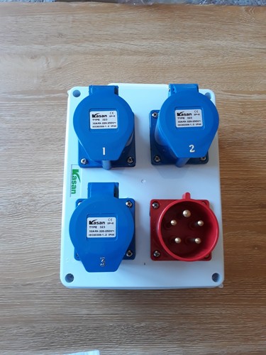 32amp inlet plug phase - 32amp, to