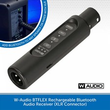 W-Audio BTFLEX Bluetooth Audio Receiver Rechargeable For PA Speaker Mixer Amp