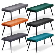 Velvet Long Seat Bench Dining