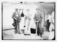 Annie Peck And Two Guides On