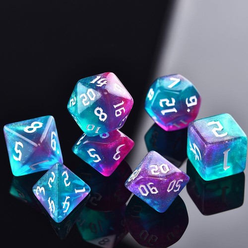 Dice set carved pattern - set,