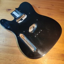 Used 2020s Tele Telecaster Style Guitar Body LEFT HANDED Basswood Bound Black#91