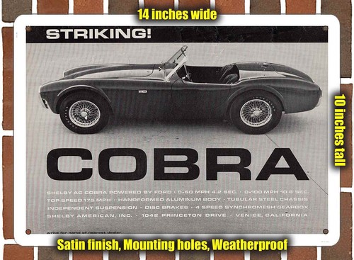 Metal sign 1963 shelby cobra - -,
