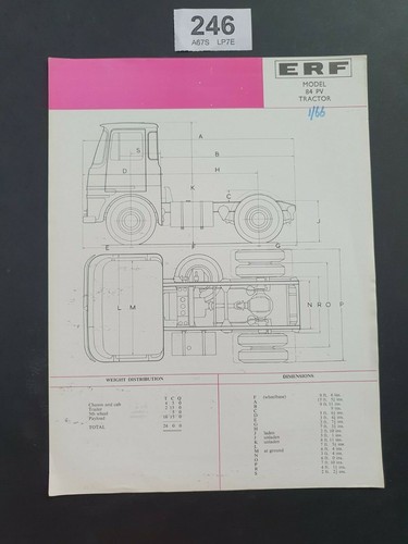 Erf model tractor unit - erf,