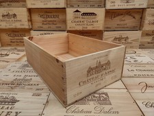 Wooden Wine Box Crate, 6 or 12 Bottle size. French Storage Planter Hamper