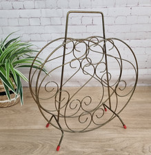Vintage Wire Magazine Rack