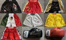 Signed Boxing Memorabilia | Trunks Gloves & Fight Programmes 80s 90s & 2000s