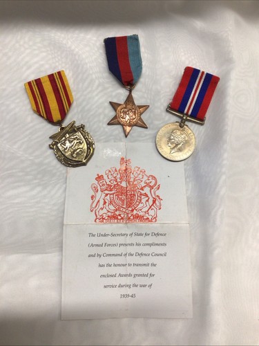 Trio world war medals - ii,